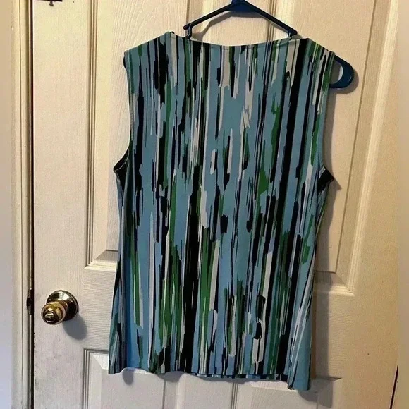 Dana Buchman Multicolor Sleeveless Top Womens Size S 210424MGO/WHB - Picture 2 of 5